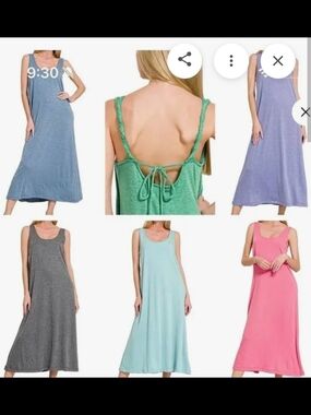 Zenana Everyday Sleeveless Maxi Dress - Multiple Colors